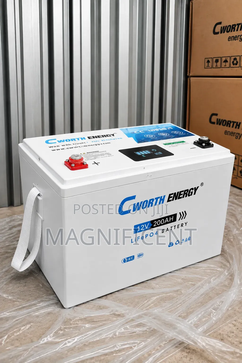 CWORTH ENERGY 12V 200Ah LiFePO4 Lithium Battery Deep Cycle Solar Batte