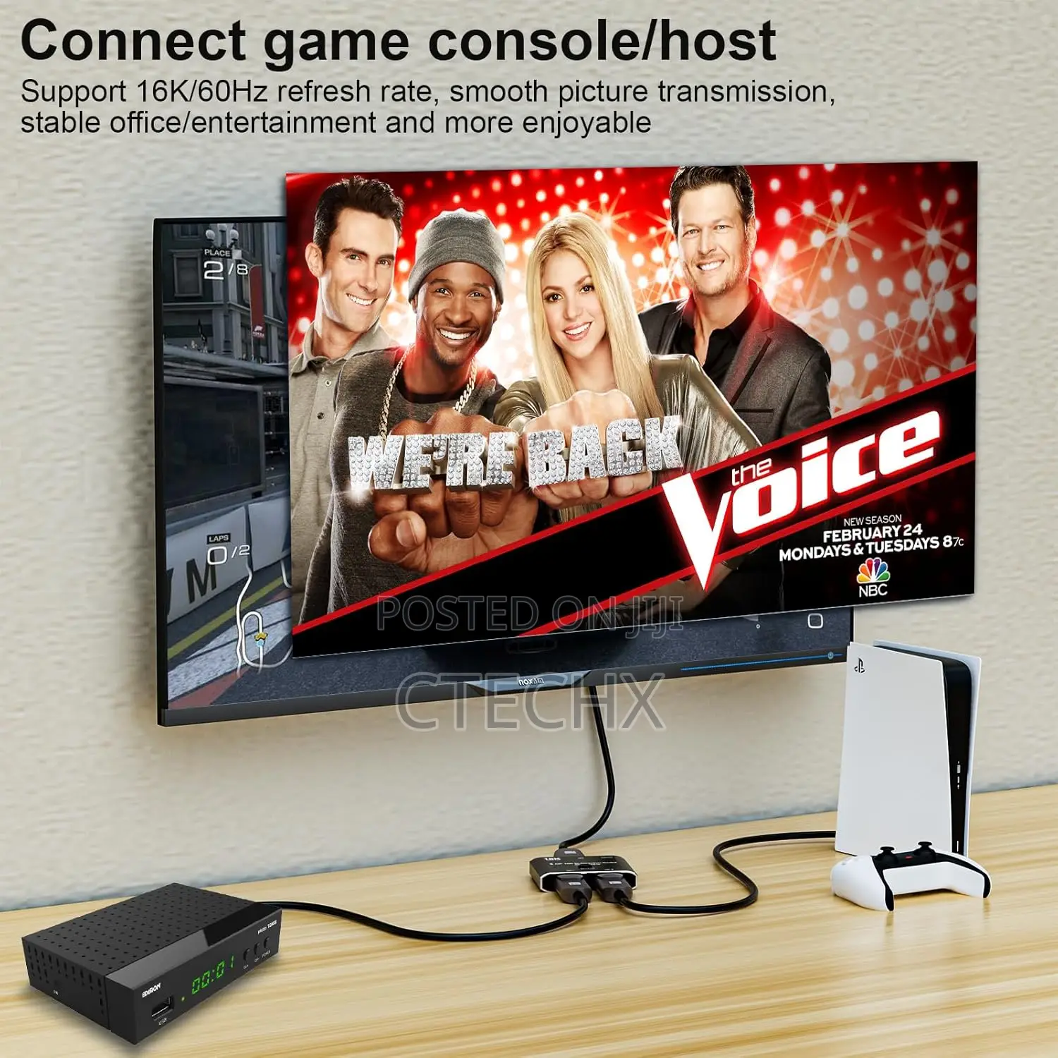 Displayport Bi-Direction 2x1 at 60Hz at 240Hz Switch Converter