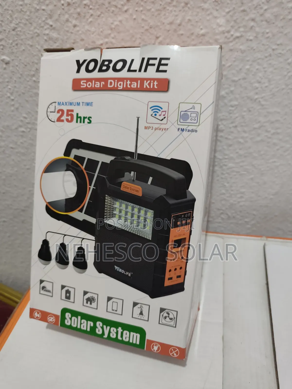 Yobolife Solar Lighting System – No Fuel, No Generator Noise