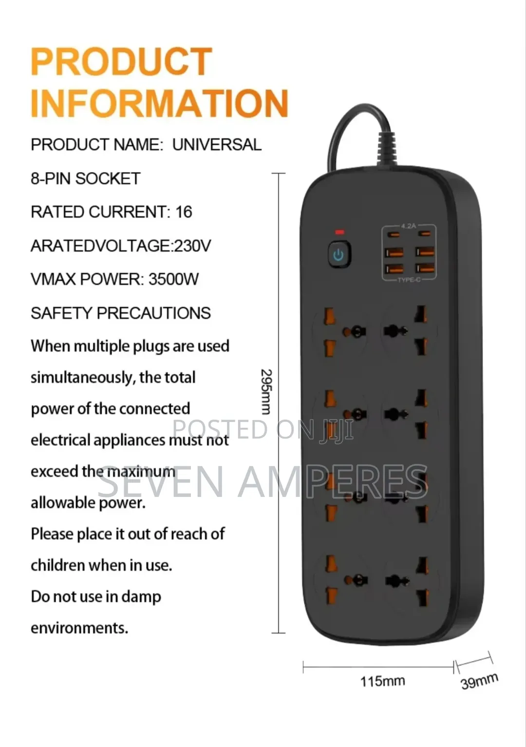 High Quality Extension Box With Surge Protector