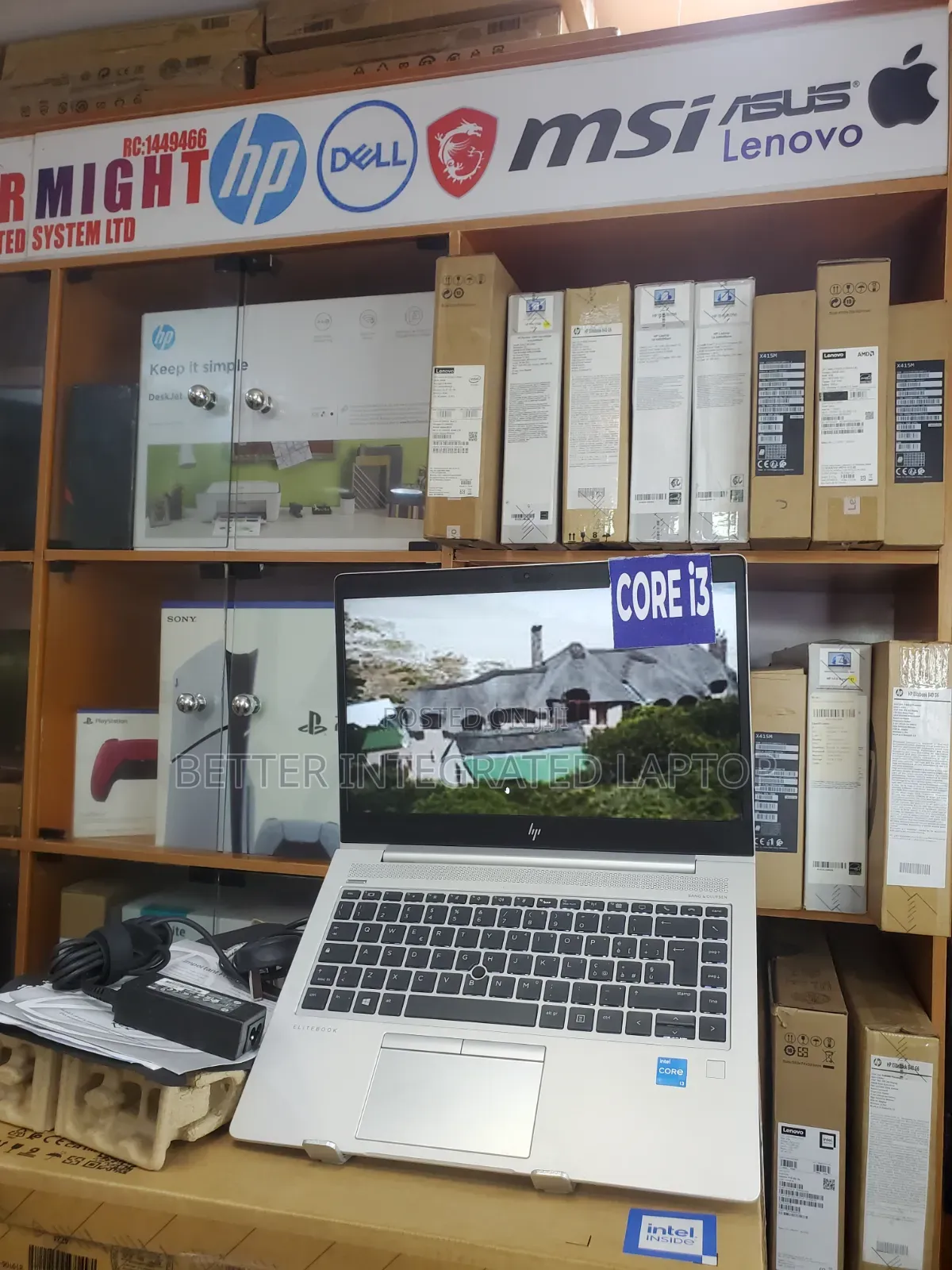 New Laptop HP EliteBook 725 8GB Intel Core i3 SSD 512GB