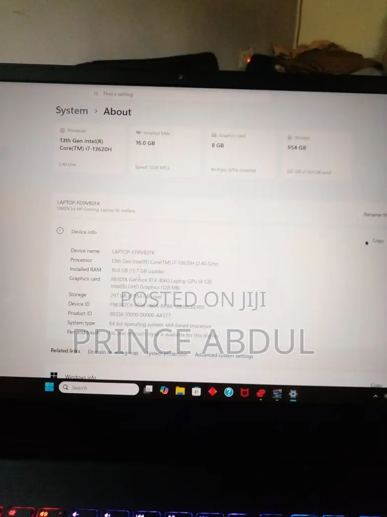 Laptop HP Omen 16 16GB Intel Core i7 SSD 1T