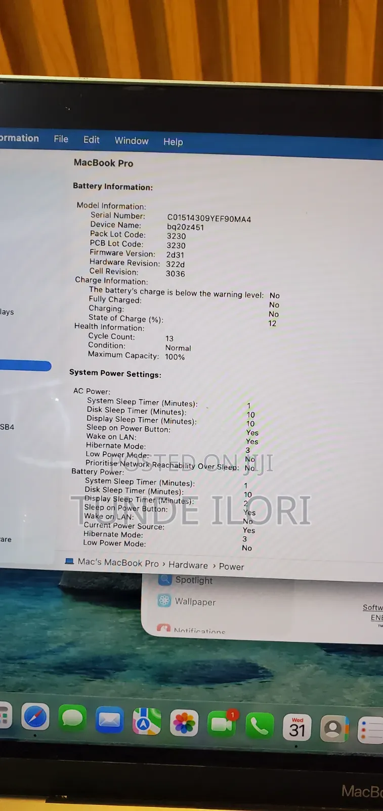 Laptop Apple MacBook Pro 2022 M2 8GB Apple M2 SSD 256GB