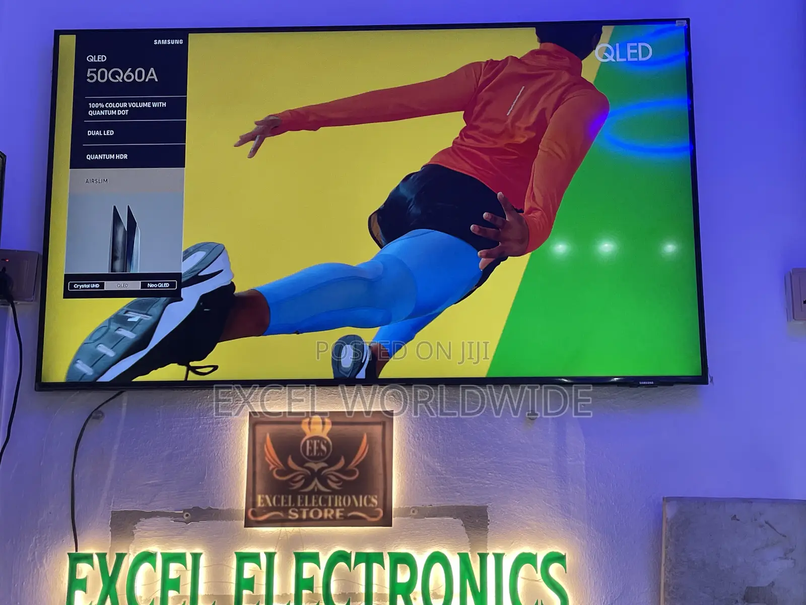 50 “ Stunning Samsung QLED AirSlim Smart TV With Vibrant Colors.