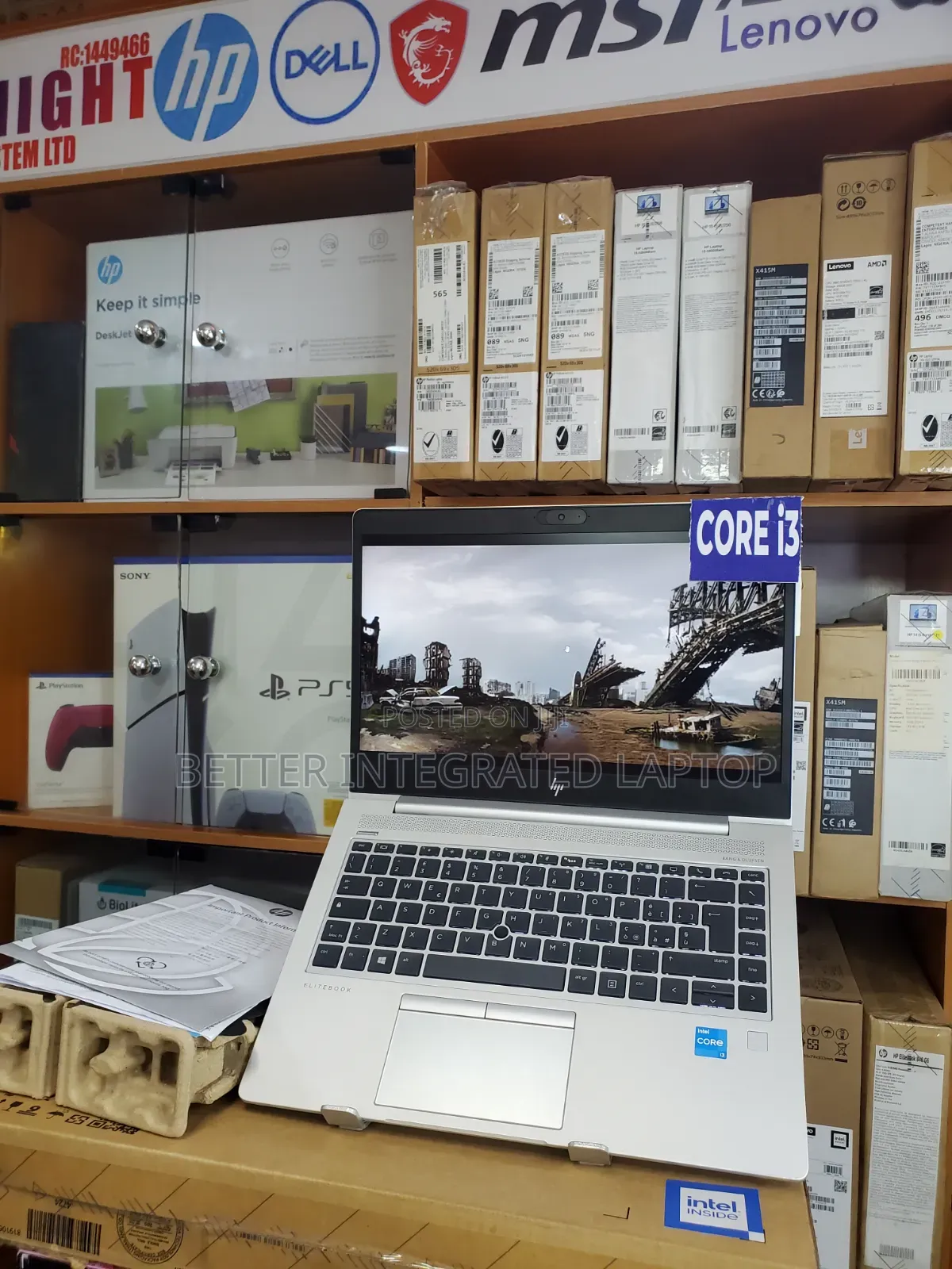 New Laptop HP EliteBook 725 G4 8GB Intel Core i3 SSD 256GB