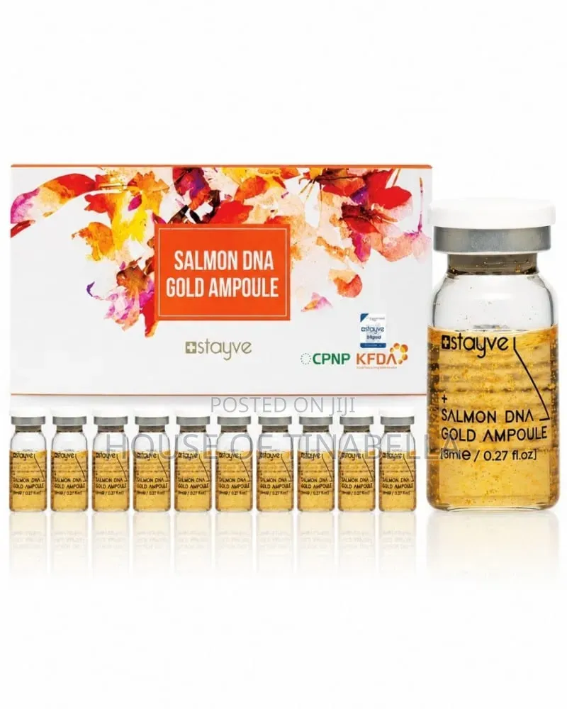 Korean Stayve Salmon DNA Gold Ampoules Microneedling