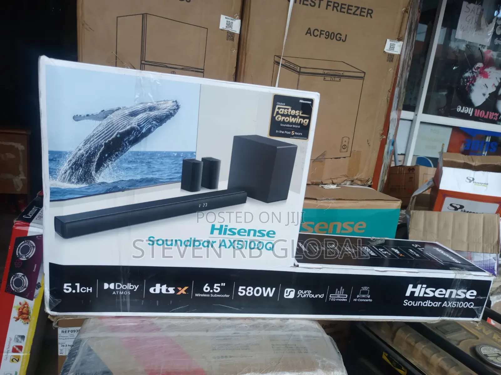HISENSE 580W 5.1CH Soundbar With Wireless Subwoofer | AX5100Q