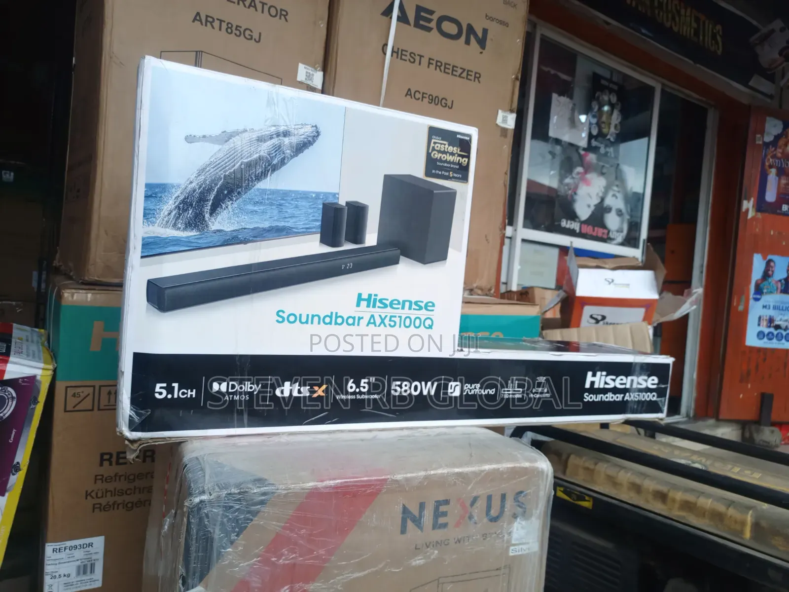 HISENSE 580W 5.1CH Soundbar With Wireless Subwoofer | AX5100Q