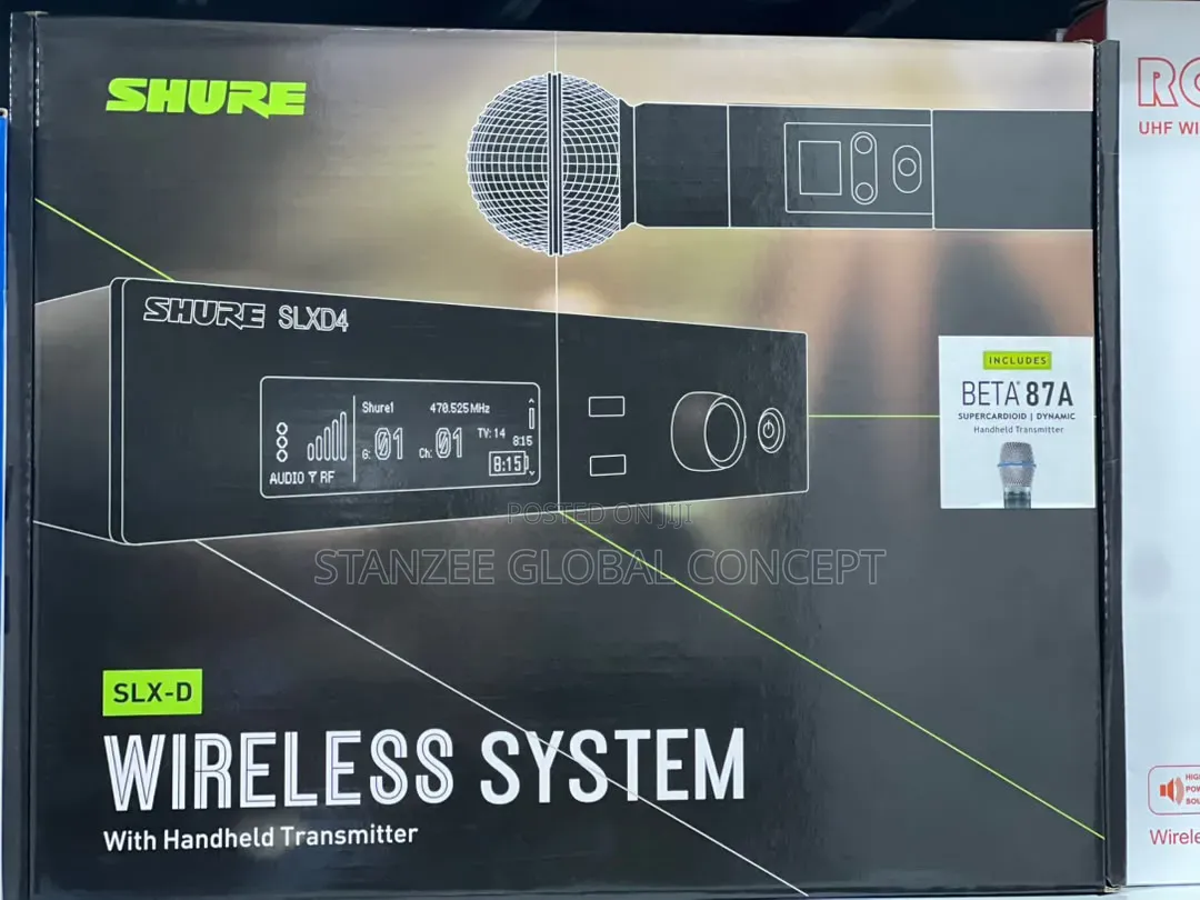 Shure SLX-D Wireless Microphone With BETA 87A Handheld Transmitter