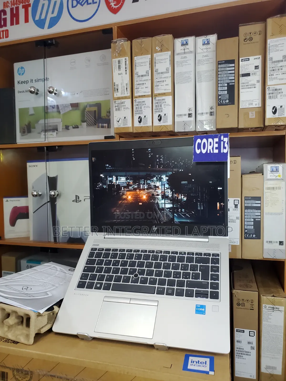New Laptop HP EliteBook 725 G4 8GB Intel Core i3 SSD 512GB