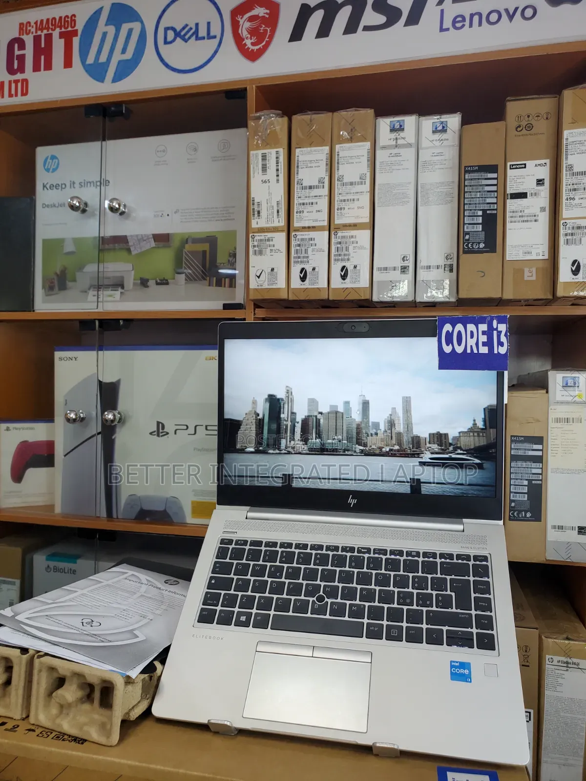 New Laptop HP EliteBook 725 G4 16GB Intel Core i3 SSD 512GB