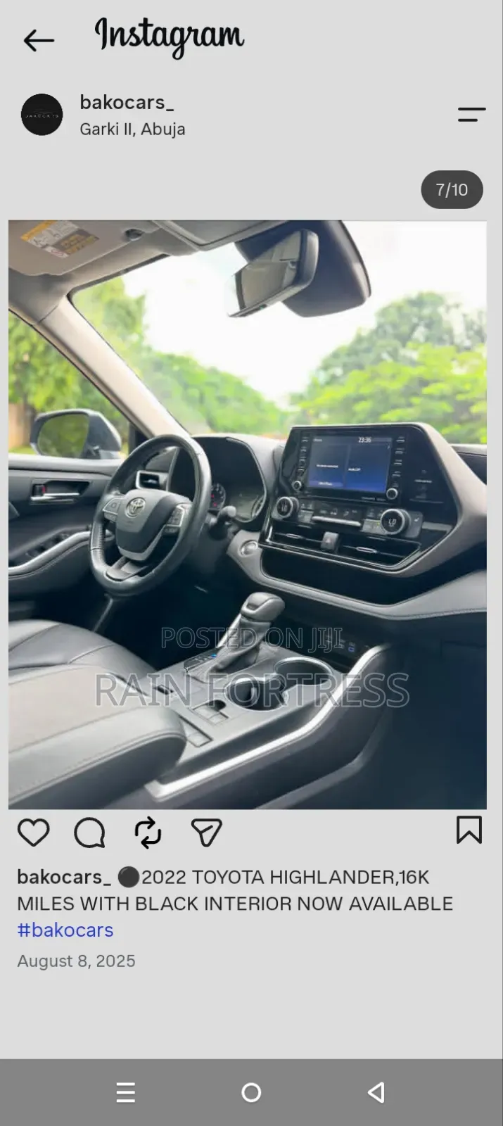Toyota Highlander 2021 Gray