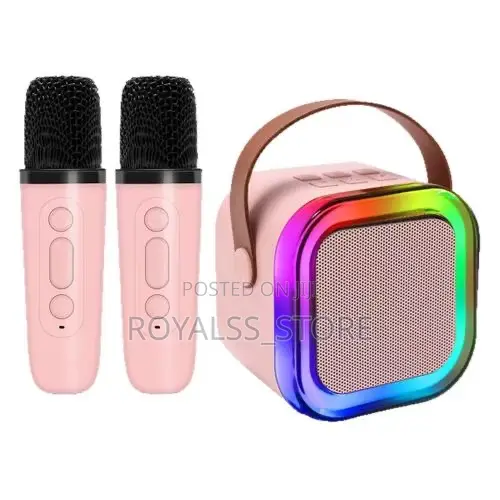RGB Wireless Karaoke Bluetooth Speaker With Two Microphones