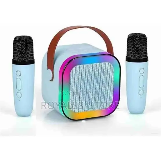 RGB Wireless Karaoke Bluetooth Speaker With Two Microphones