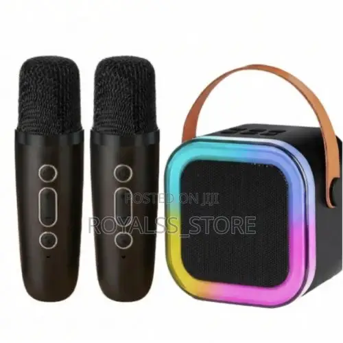 RGB Wireless Karaoke Bluetooth Speaker With Two Microphones