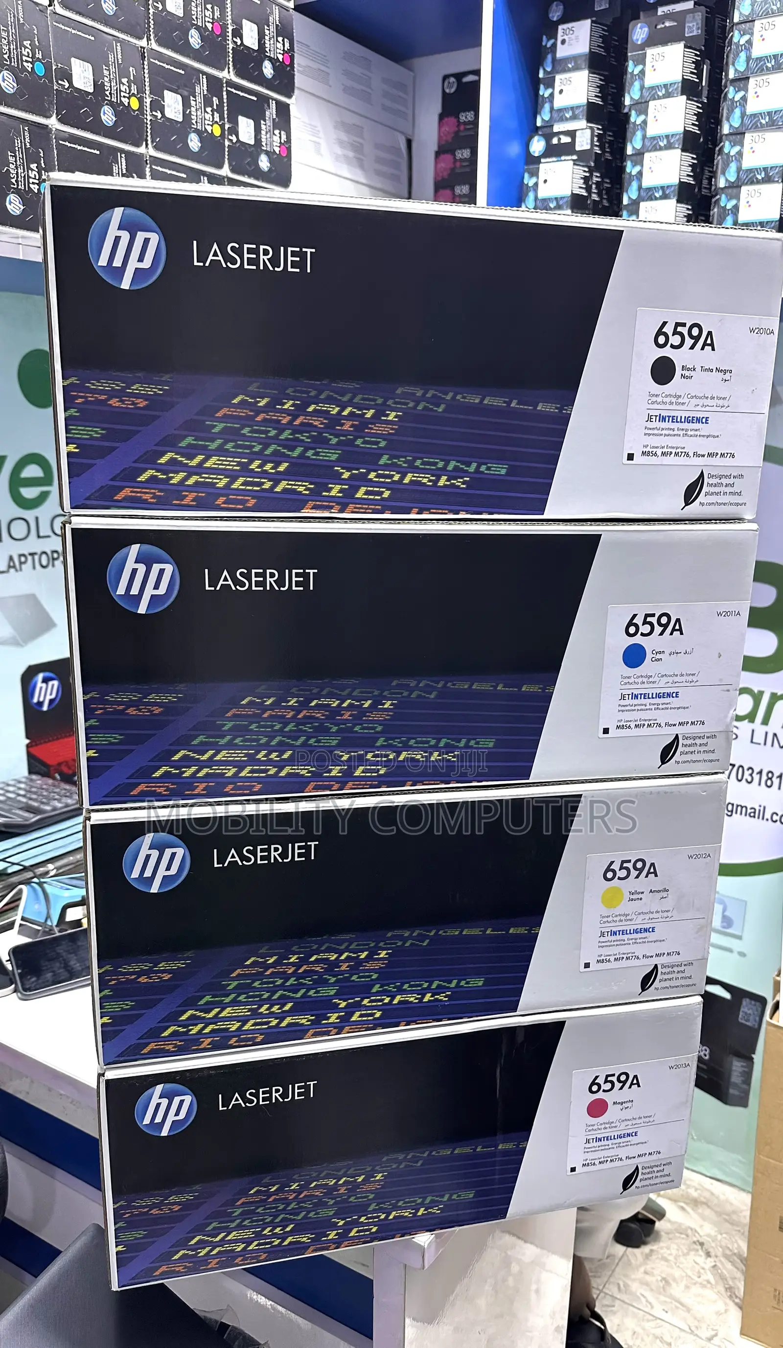 HP 659a Toner Cartridge Black, Cyan, Magenta and Yellow