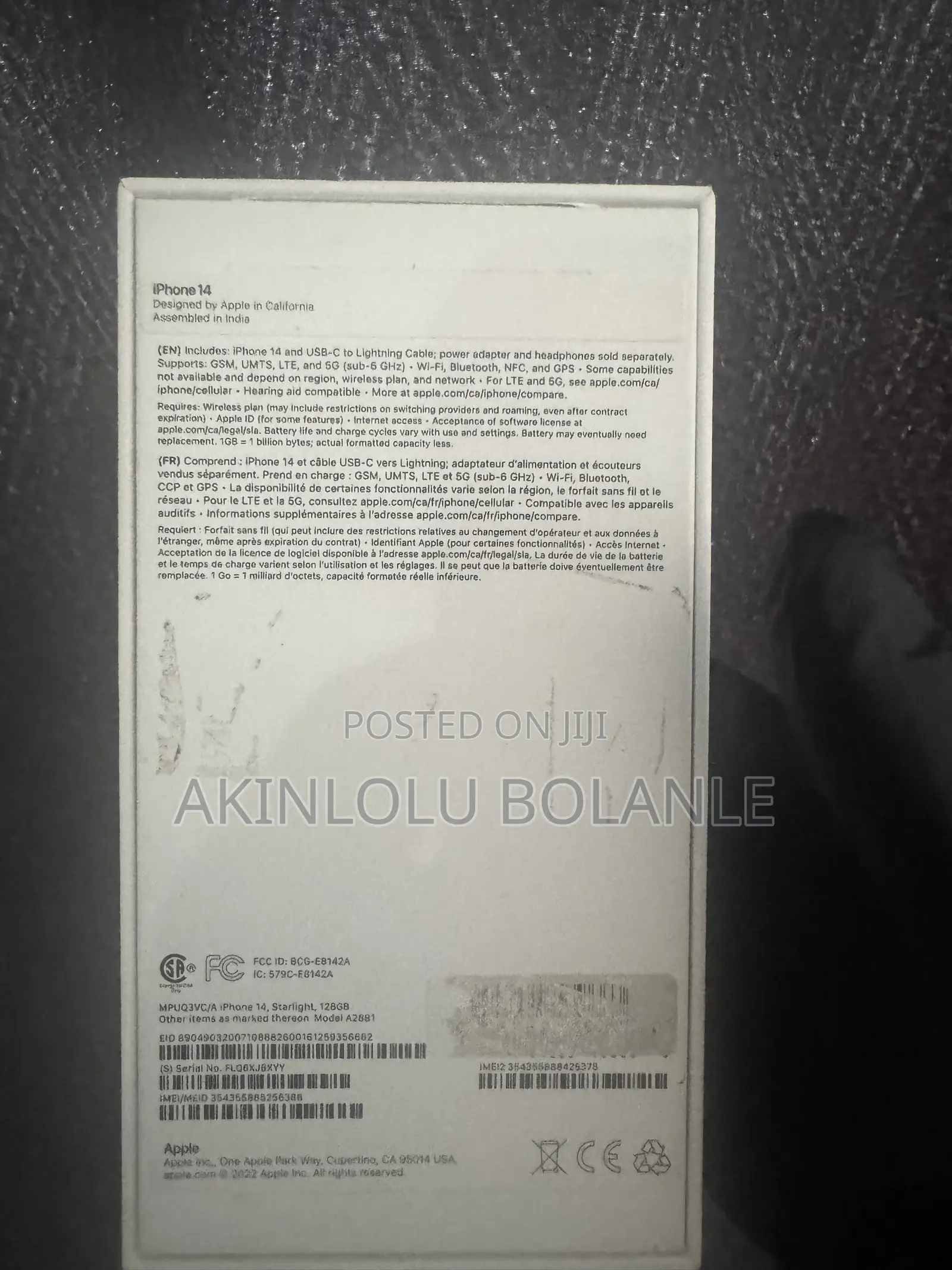 Apple iPhone 14 128 GB White