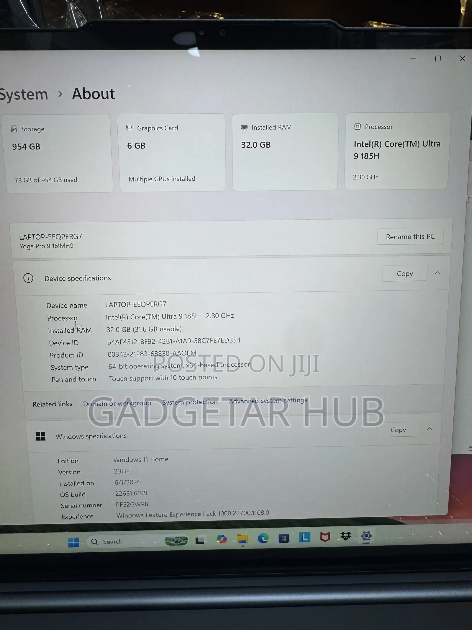 Laptop Lenovo Yoga 9 32GB Intel Core Ultra 9 SSD 1T