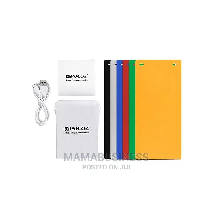 Puluz Photo Studio Lighting Tent Box + 6 Backdrop - 20cm
