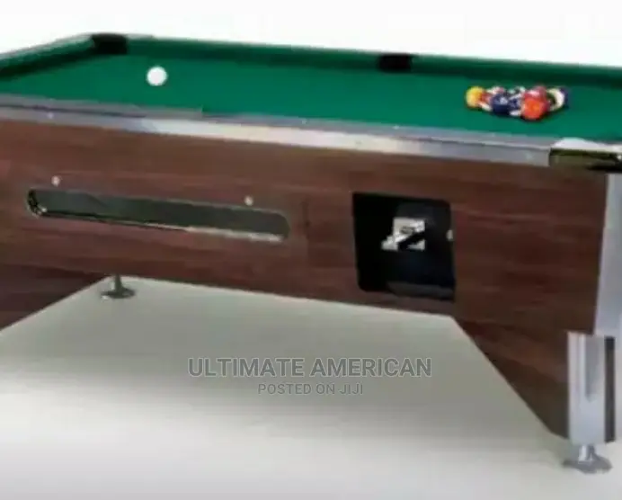 British Marble Snooker Pool Table With Coin