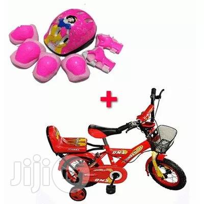 12" Kids Bicycle With Safety Kits - Red