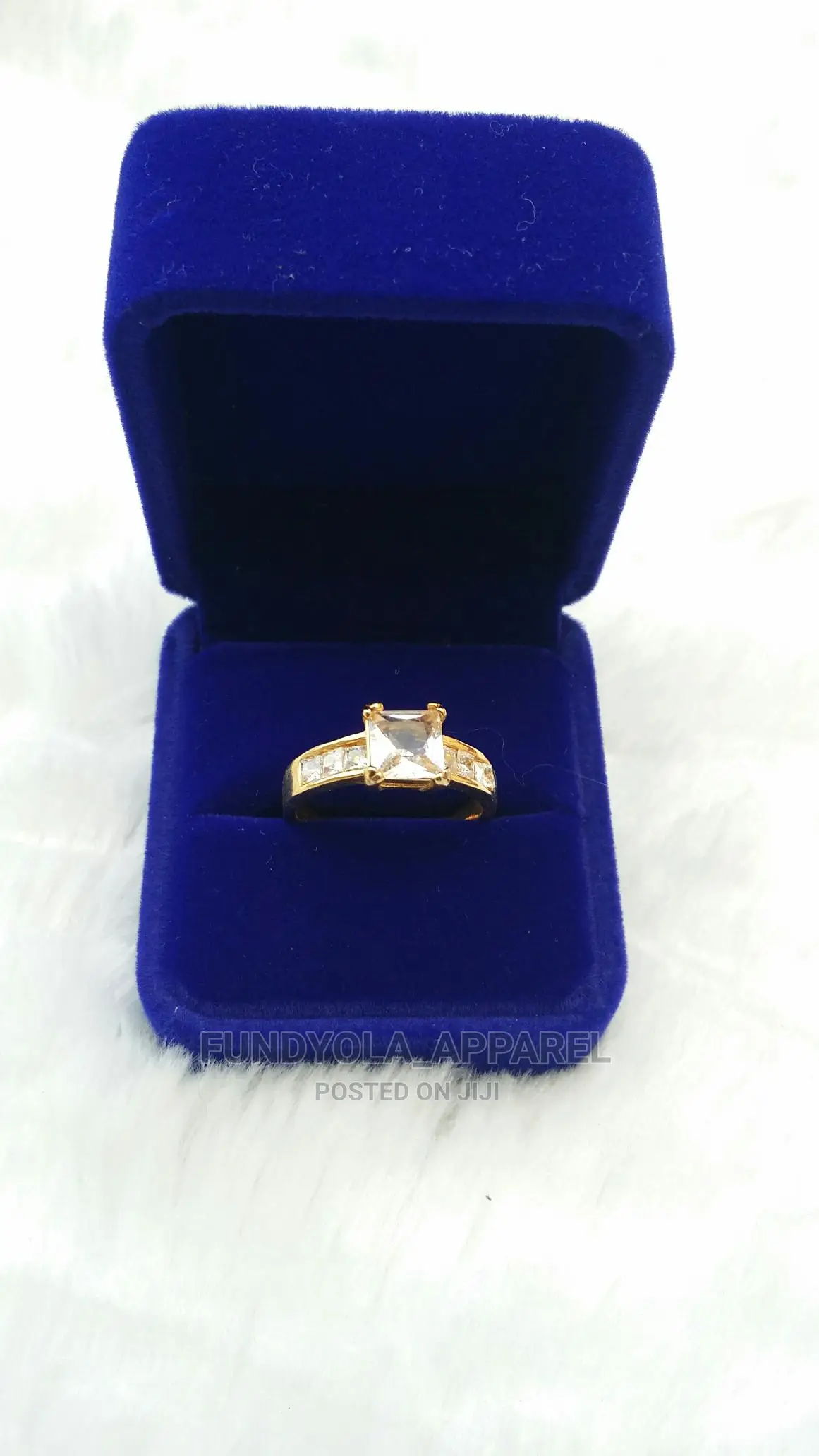 Gold Plated Full Stone Proposal Ring