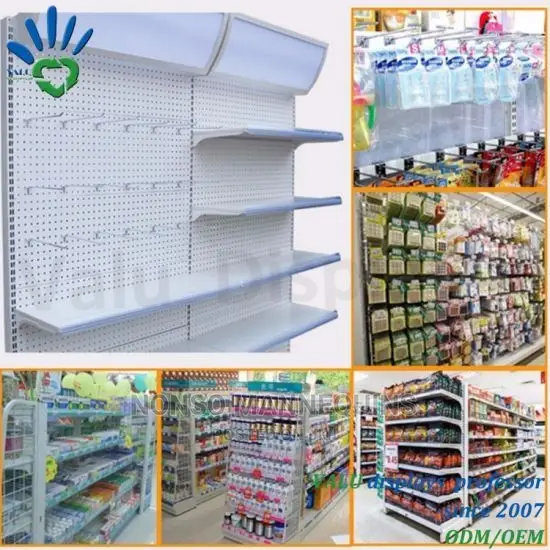 Single Sided And Double Sided Gondola Supermarket Shelf