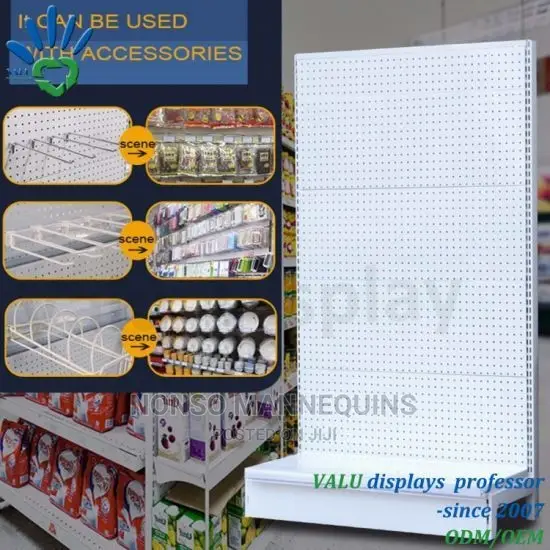Single Sided And Double Sided Gondola Supermarket Shelf