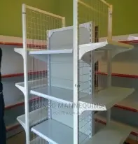 Double Sides Wire Backshelf Metal Gondola Storage Shelf.