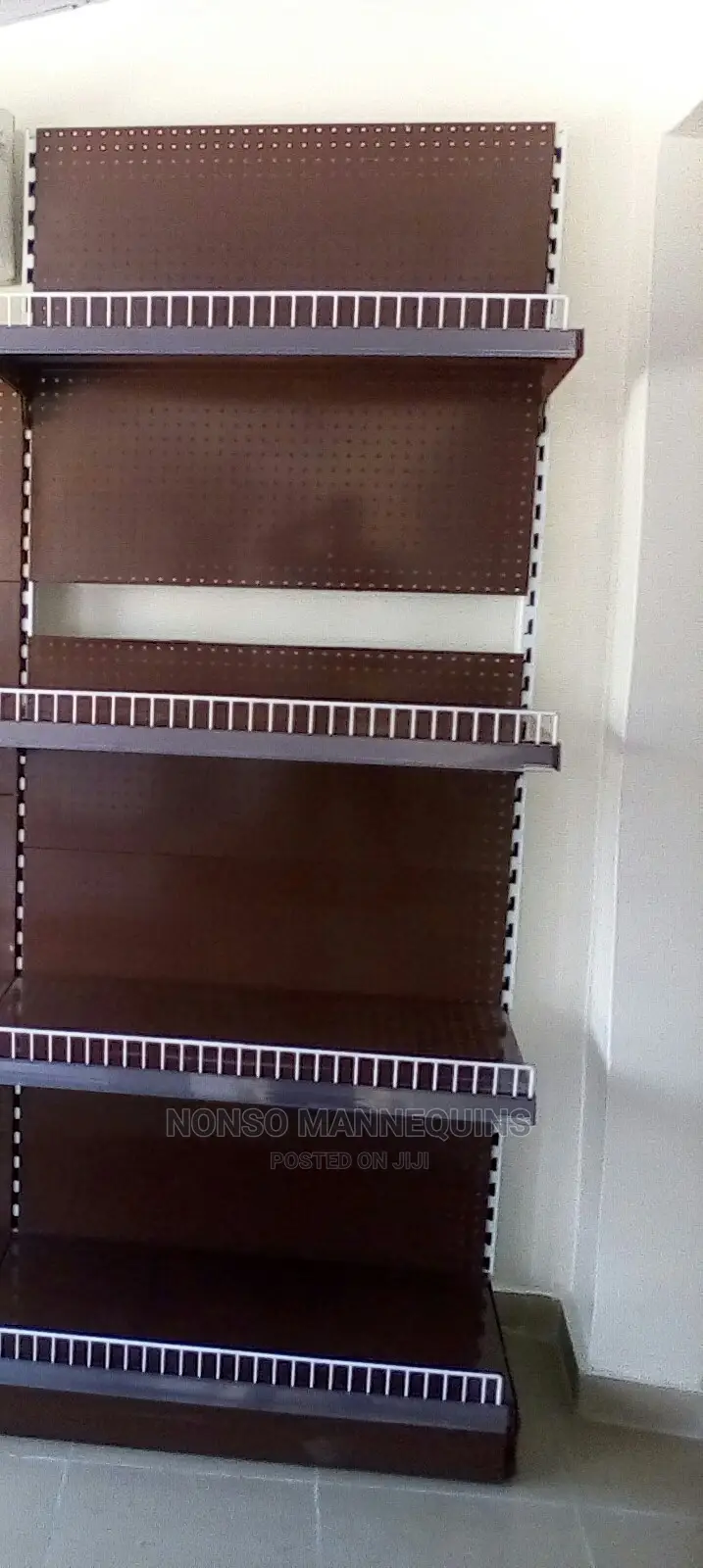 Single Sided Wine Brown Colour Supermarket Shelves
