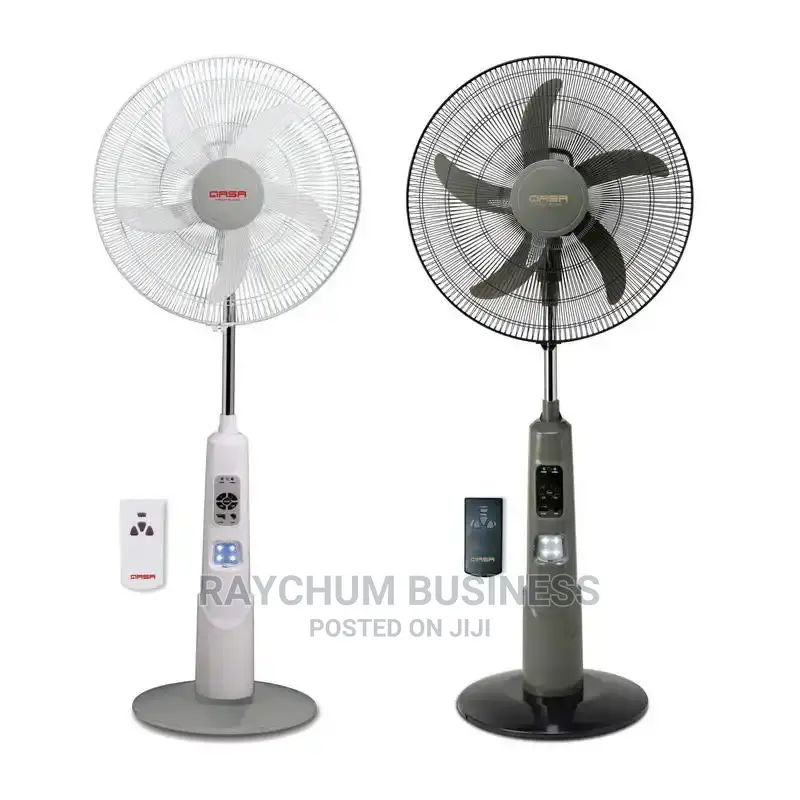 Qasa Qlink 18inches Rechargeable Fan .Solar Suported.