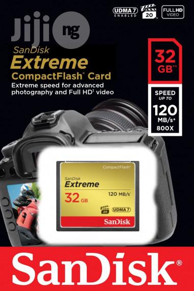 Original 32gb Cf Memory Card Sandisk 120mb/S