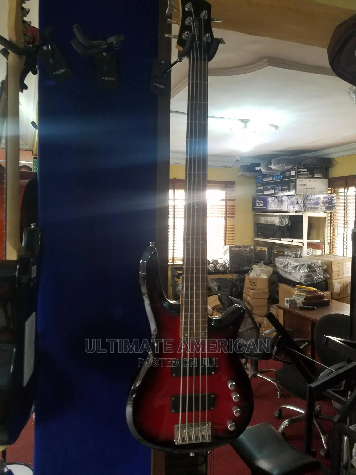 5 String Bass Guitar With Battery