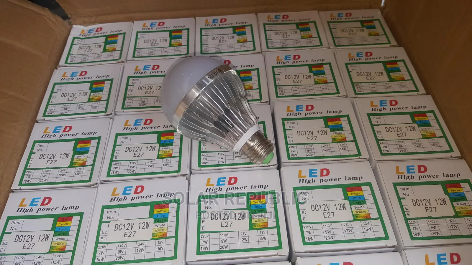 12W 12V DC LED Bulb