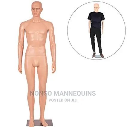 Bald Head Full Body Plastic MALE Detachable Mannequin