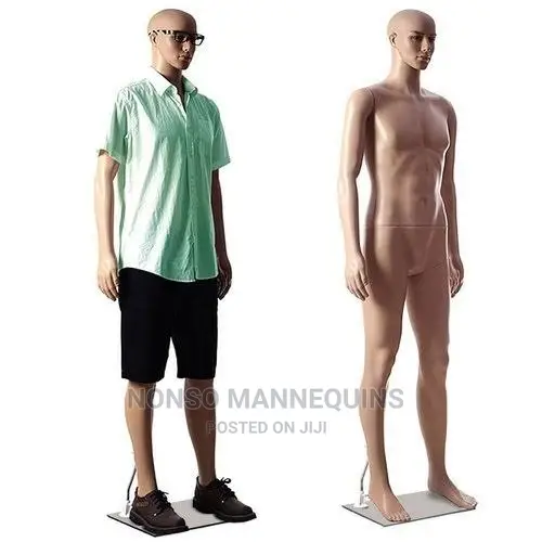 Bald Head Full Body Plastic MALE Detachable Mannequin