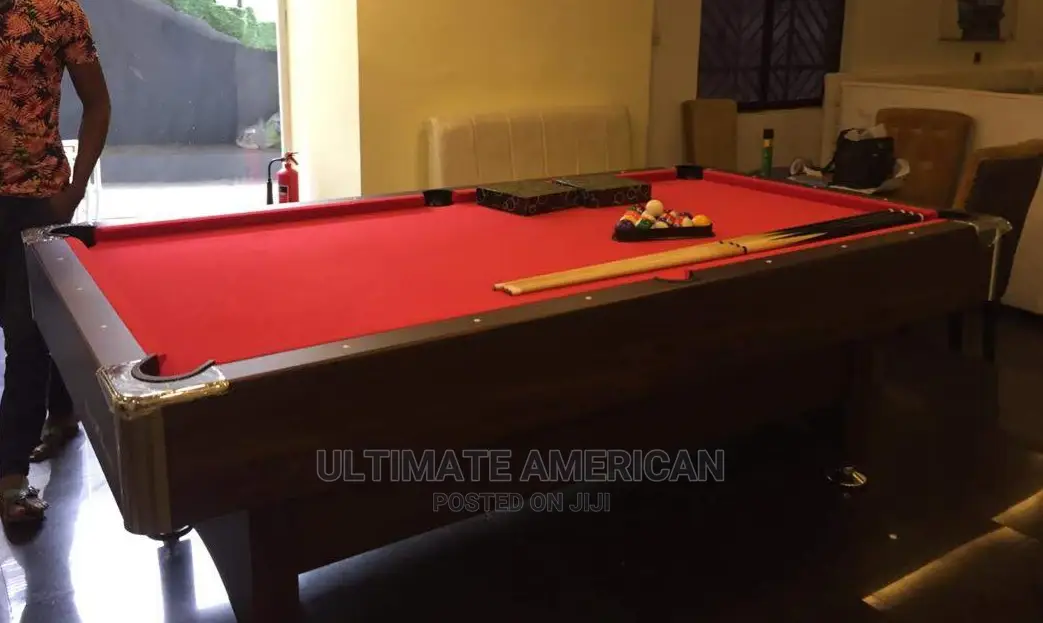 Red Felt 8FIT Coin Operated Snooker Table Brand New