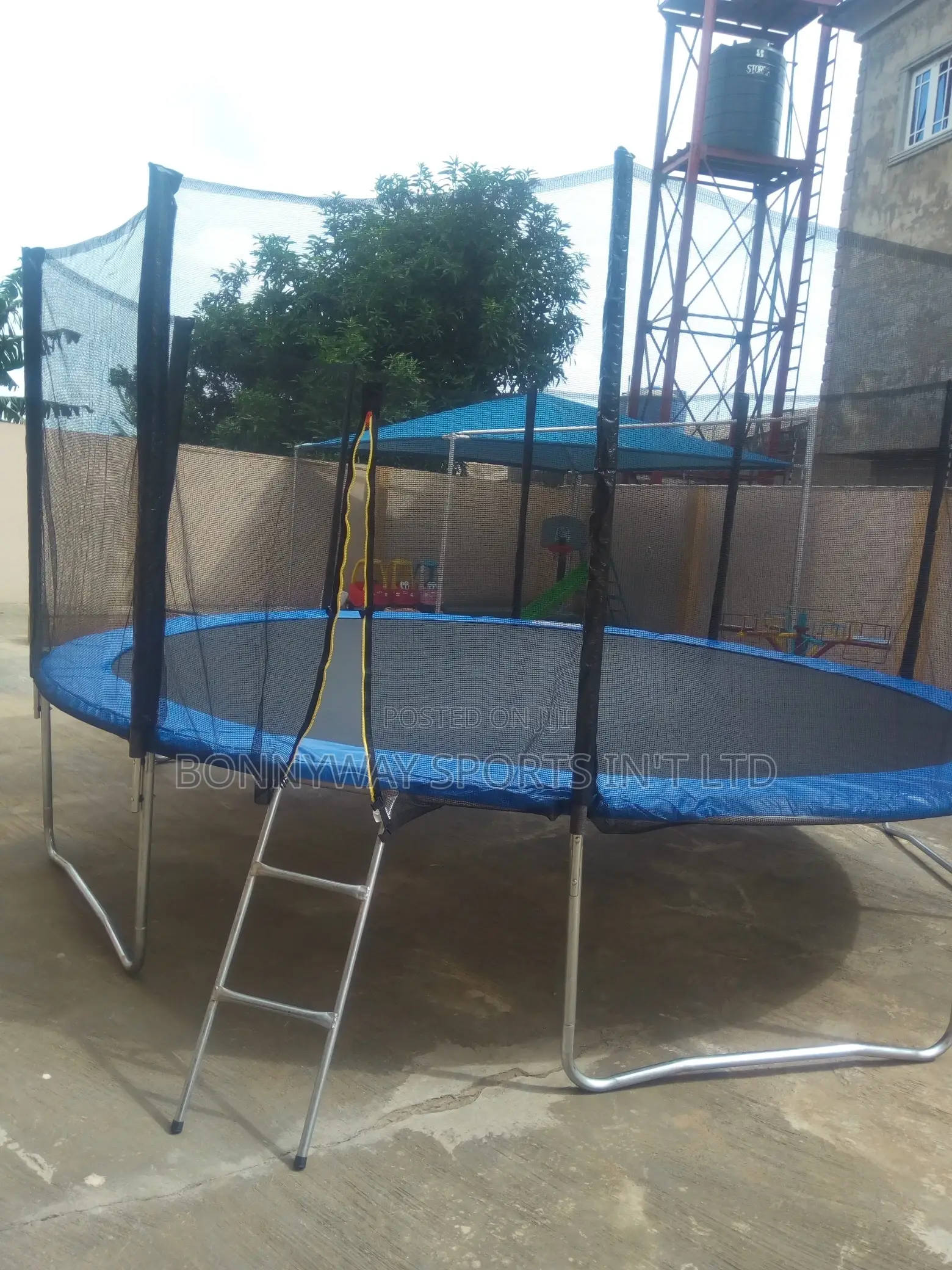 15ft Commercial Trampolin Set With Ladder Nd Covered All Round Net