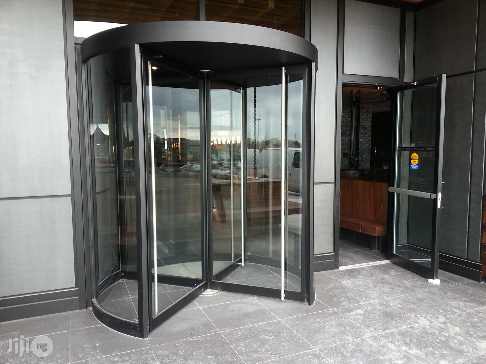 Installation Of Automatic Revolving Door