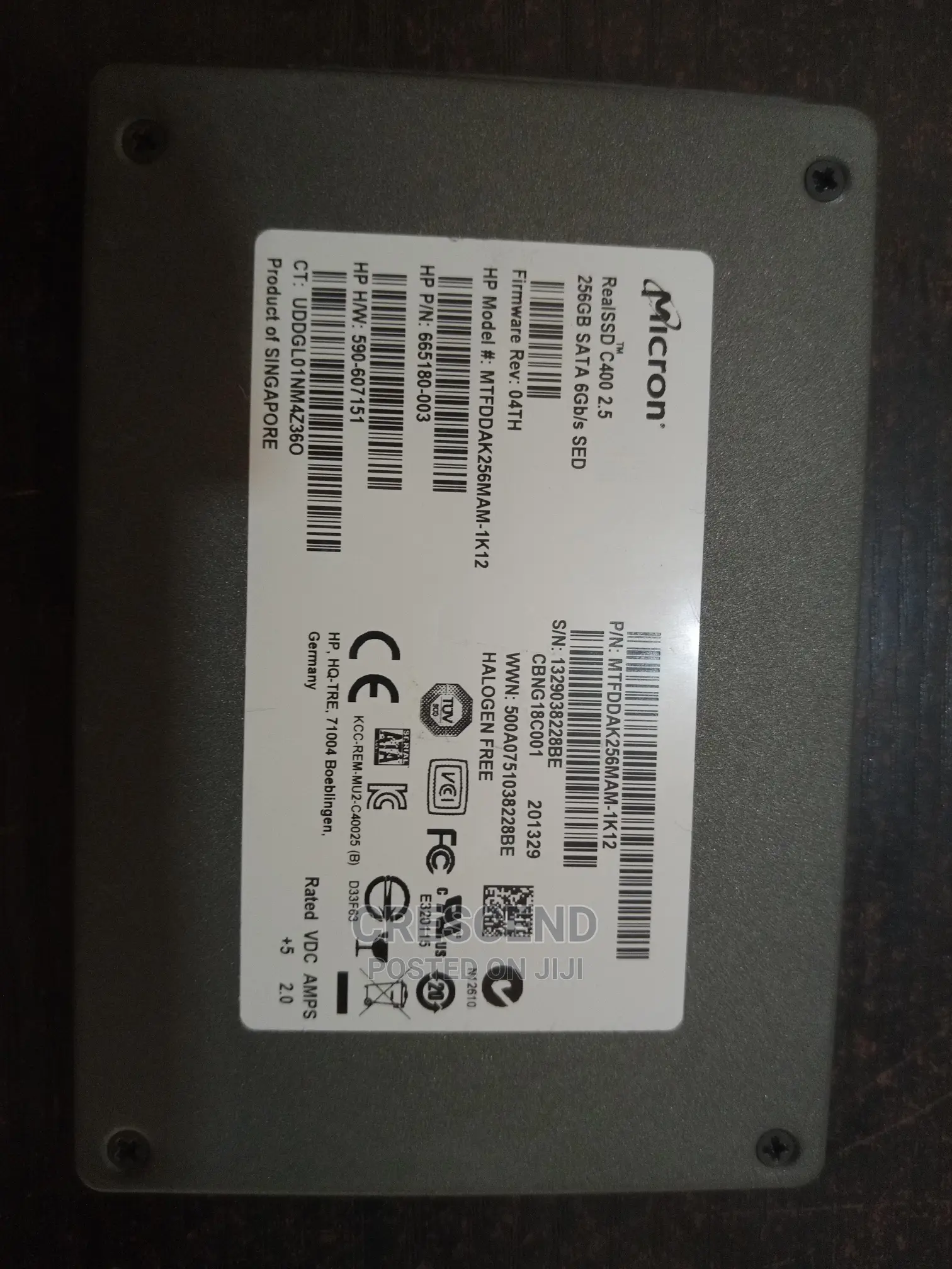 256gb Solid State Drive (Ssd)