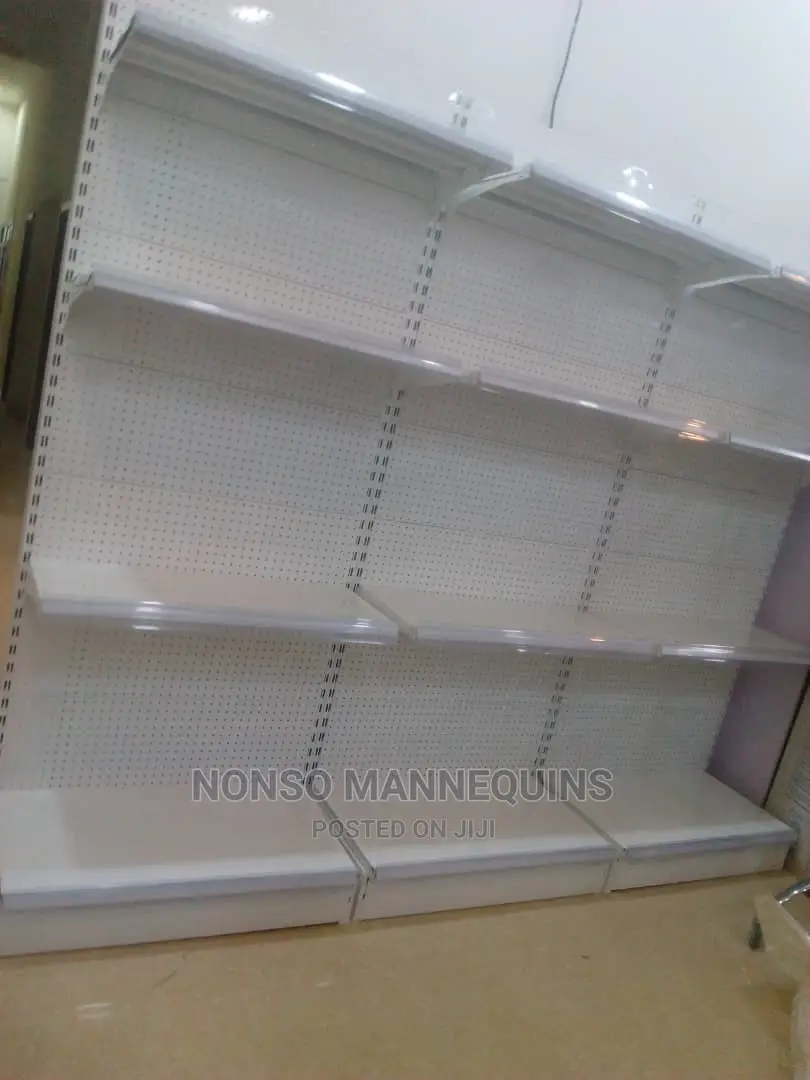 Pufurated Supermarket Shelves For Display