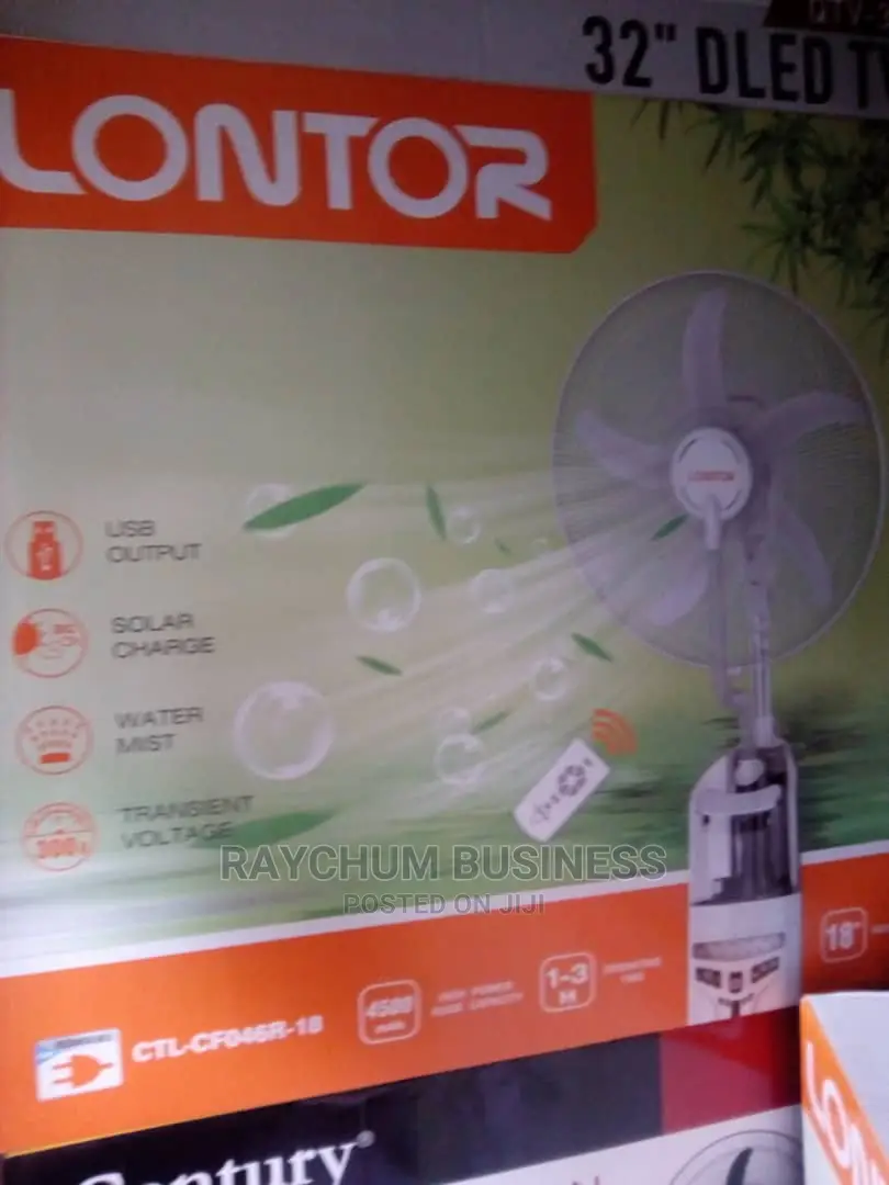 Lontor Water Mix Rechargeable Fan 18inches