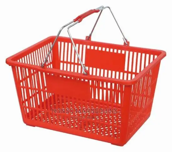 Supermarket Grocery Plastic Shopping Basket