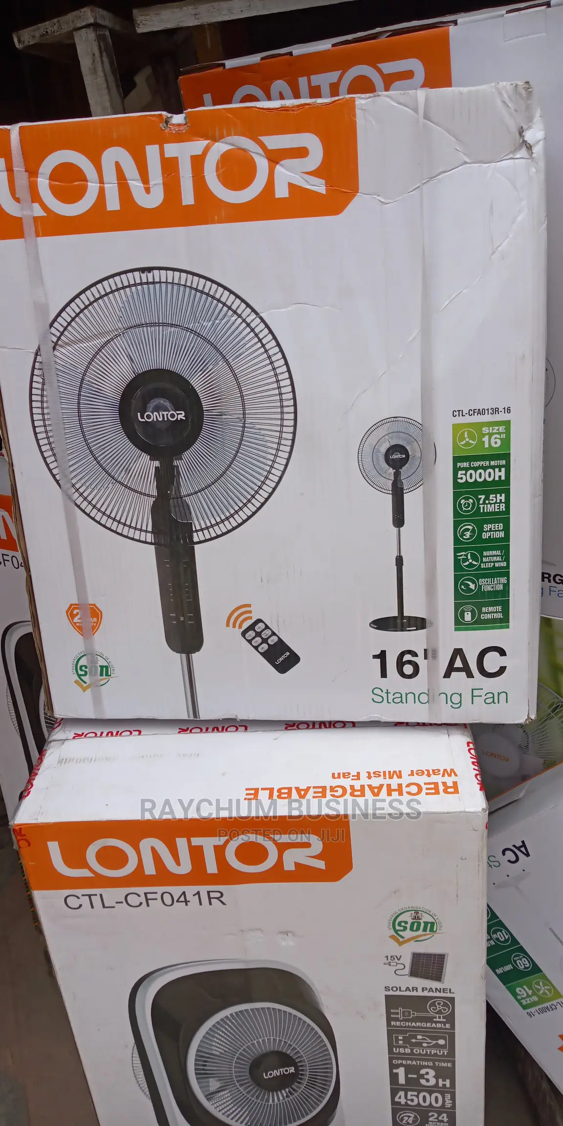 Lontor Electric Fan Plastic Blade 16inches