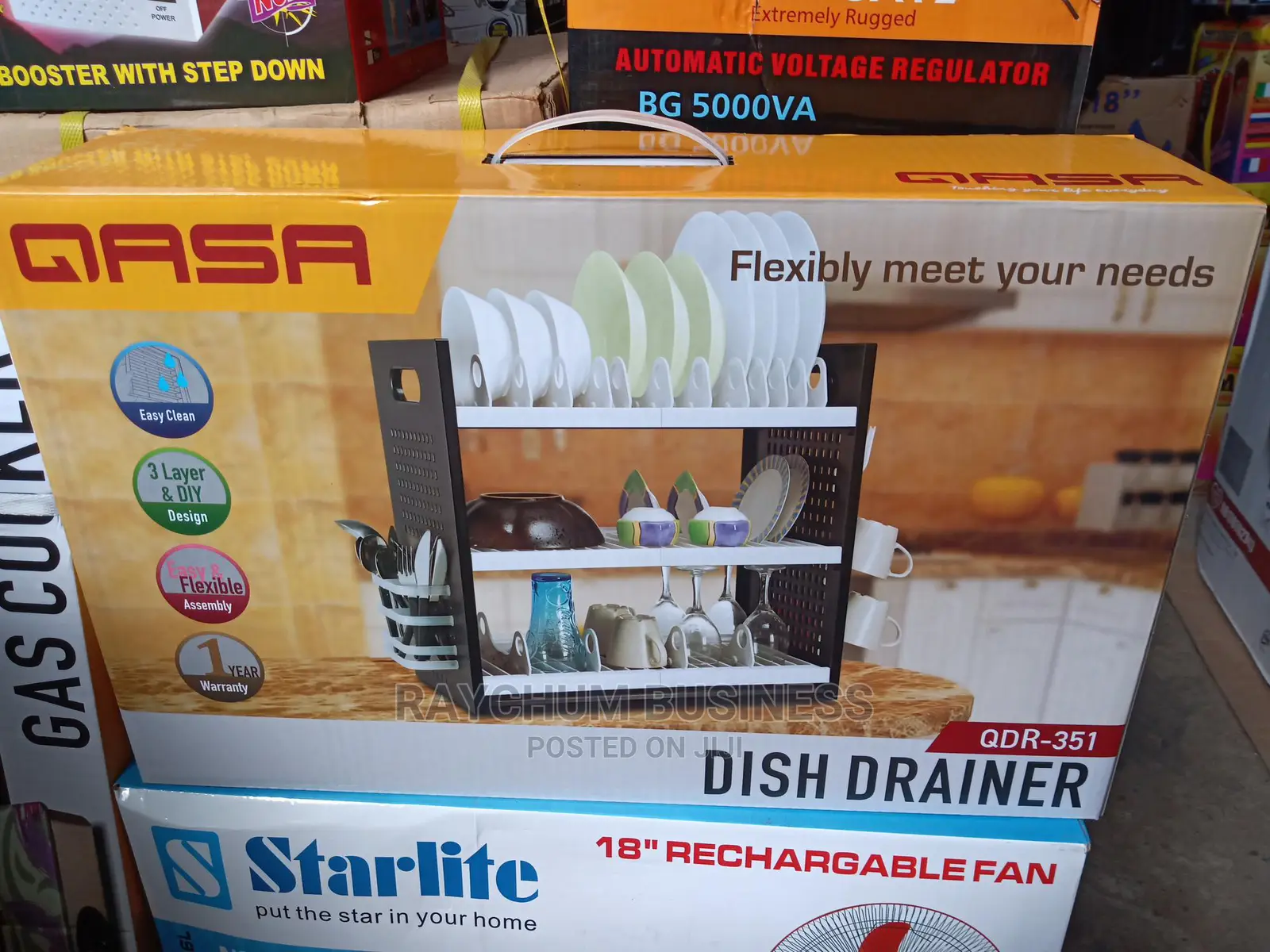 Qasa Dish Drainer 3stairs