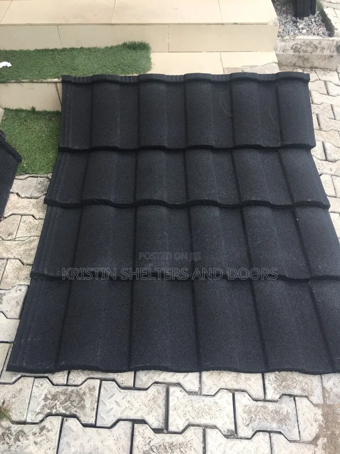 Black Kristin Roman Stone Coated Roofing Sheet