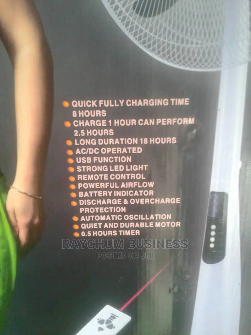 Ox Rechargeable Fan 18inches