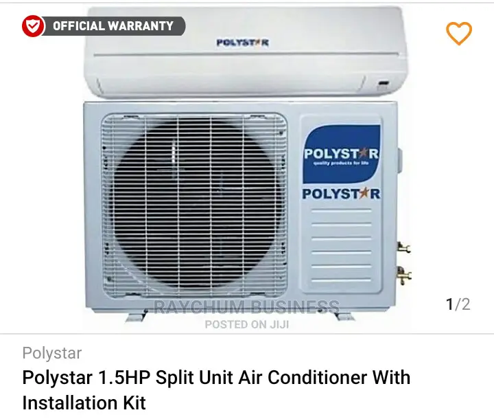 Polystar Air-Conditioner 1.5hp With Free Kit
