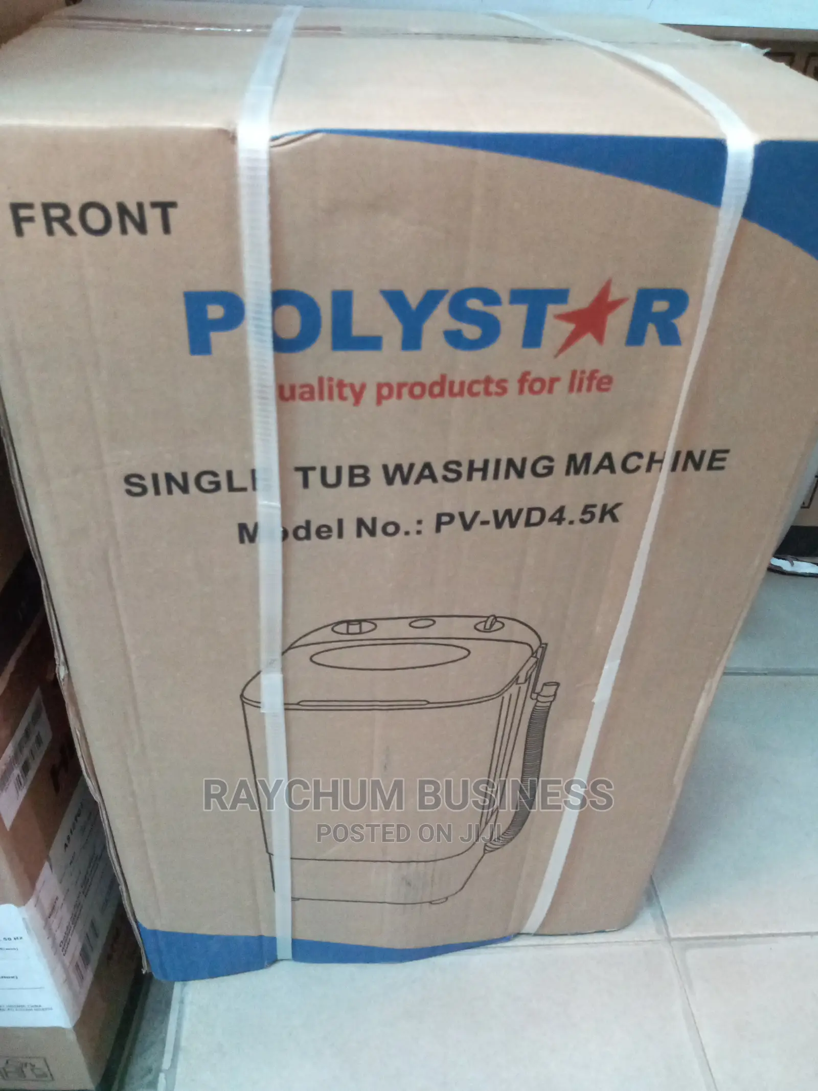 Polystar Washing Machine Single Tub 4.5kg