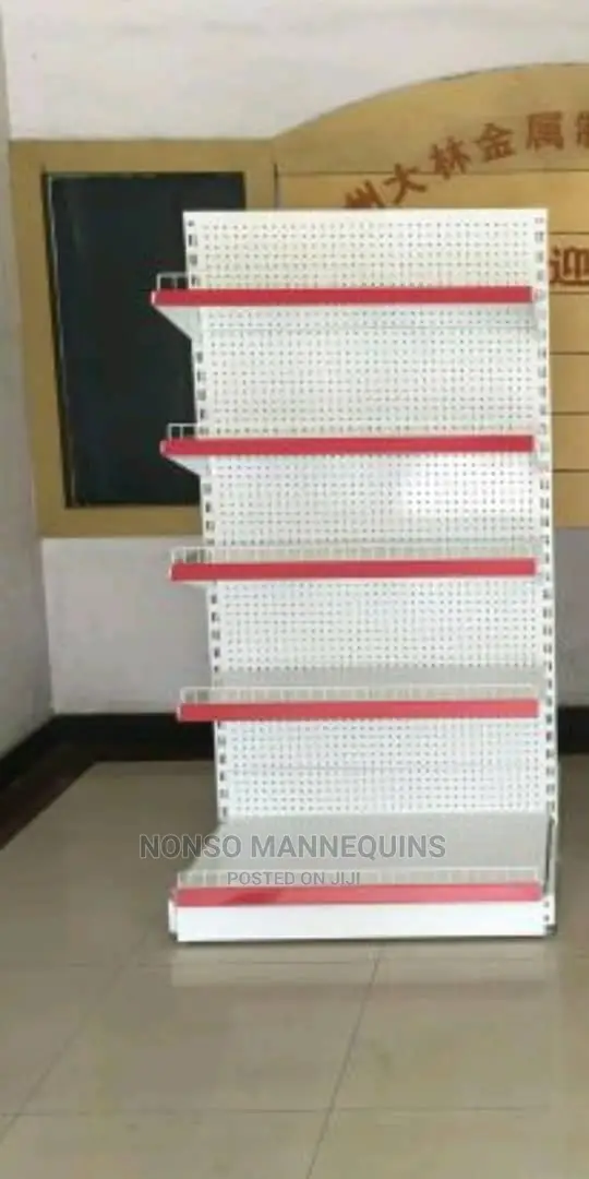 Single Sided Gondola Supermarket Display Shelves